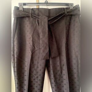 Ann Taylor Polka Dot Black Pants Size 8